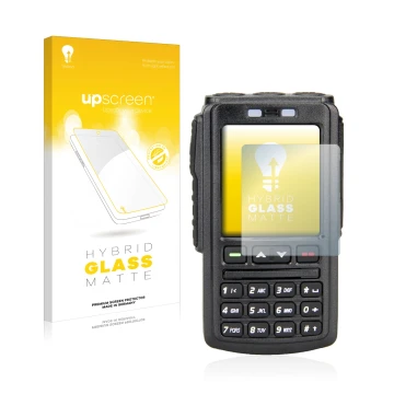 Vorderseite einer Produktverpackung mit dem Markenlogo upscreen. Daneben ist das Gerät AnyTone BT-01 mit dem zugehörigen Displ