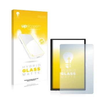 Vorderseite einer Produktverpackung mit dem Markenlogo upscreen. Daneben ist das Gerät Yestel T10 10