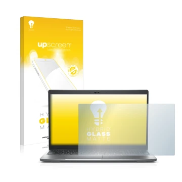 Vorderseite einer Produktverpackung mit dem Markenlogo upscreen. Daneben ist das Gerät Dell Latitude 5530 mit dem zugehörigen 