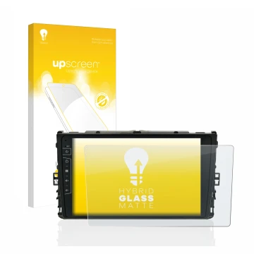 Vorderseite einer Produktverpackung mit dem Markenlogo upscreen. Daneben ist das Gerät Dynavin D8-DF63 10.1