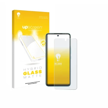 Vorderseite einer Produktverpackung mit dem Markenlogo upscreen. Daneben ist das Gerät Infinix Hot 12 Play mit dem zugehörigen