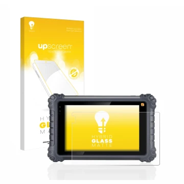 Vorderseite einer Produktverpackung mit dem Markenlogo upscreen. Daneben ist das Gerät Autel MaxiCom MK906Pro-TS mit dem zugeh