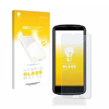 Vorderseite einer Produktverpackung mit dem Markenlogo upscreen. Daneben ist das Gerät Beafon M7 Lite premium mit dem zugehöri