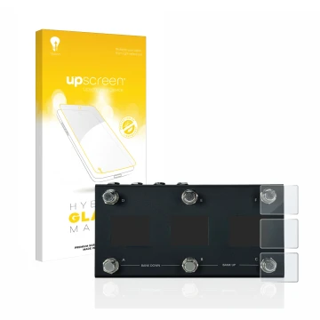 Vorderseite einer Produktverpackung mit dem Markenlogo upscreen. Daneben ist das Gerät Morningstar MC6 Pro mit dem zugehörigen