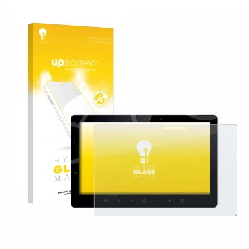 Vorderseite einer Produktverpackung mit dem Markenlogo upscreen. Daneben ist das Gerät Bewatec .Tablet SF 13