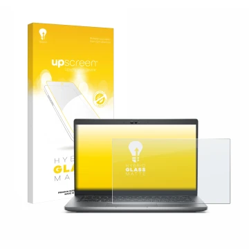 Vorderseite einer Produktverpackung mit dem Markenlogo upscreen. Daneben ist das Gerät Dell Latitude 5430 Non-Touch mit dem zu