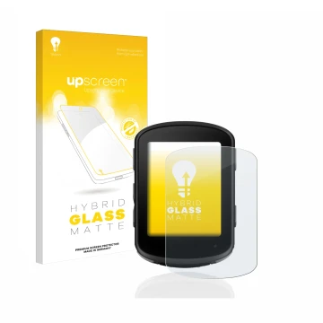 Vorderseite einer Produktverpackung mit dem Markenlogo upscreen. Daneben ist das Gerät Garmin Edge 540 mit dem zugehörigen Dis