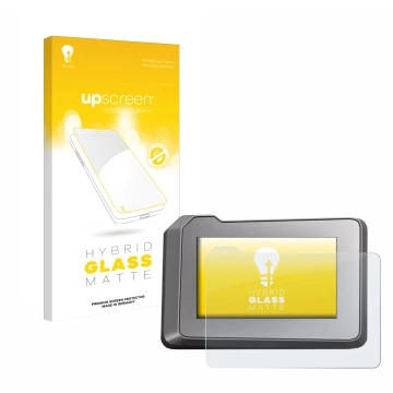 Vorderseite einer Produktverpackung mit dem Markenlogo upscreen. Daneben ist das Gerät KTM 1290 Super Duke R 2022 TFT-Display 