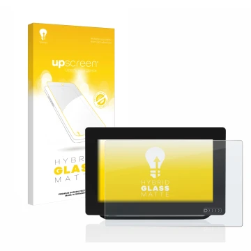 Vorderseite einer Produktverpackung mit dem Markenlogo upscreen. Daneben ist das Gerät Raymarine Axiom 9 mit dem zugehörigen D