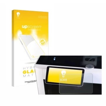 Vorderseite einer Produktverpackung mit dem Markenlogo upscreen. Daneben ist das Gerät Bambu Lab X1-Carbon 3D Printer mit dem 