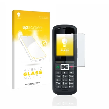 Vorderseite einer Produktverpackung mit dem Markenlogo upscreen. Daneben ist das Gerät Gigaset R700H Pro mit dem zugehörigen D