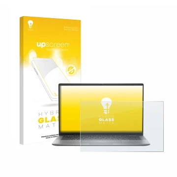 Vorderseite einer Produktverpackung mit dem Markenlogo upscreen. Daneben ist das Gerät Dell Latitude 7440 Laptop mit dem zugeh