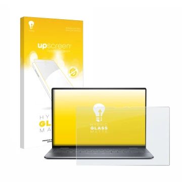 Vorderseite einer Produktverpackung mit dem Markenlogo upscreen. Daneben ist das Gerät Dell Latitude 9440 2-in-1 mit dem zugeh