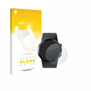 Vorderseite einer Produktverpackung mit dem Markenlogo upscreen. Daneben ist das Gerät Shot Scope X5 mit dem zugehörigen Displ
