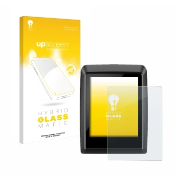 Vorderseite einer Produktverpackung mit dem Markenlogo upscreen. Daneben ist das Gerät Bosch Kiox 500 mit dem zugehörigen Disp