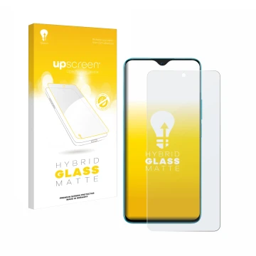 Vorderseite einer Produktverpackung mit dem Markenlogo upscreen. Daneben ist das Gerät Honor 90 Lite mit dem zugehörigen Displ