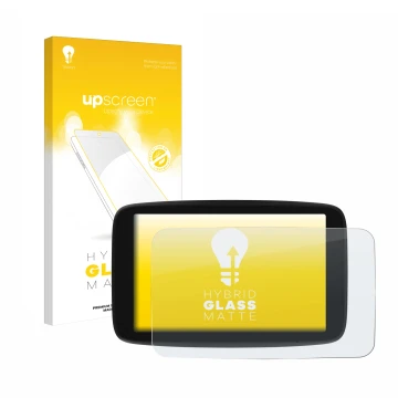Vorderseite einer Produktverpackung mit dem Markenlogo upscreen. Daneben ist das Gerät TomTom Go Navigator 6 PKW-Navigationsge
