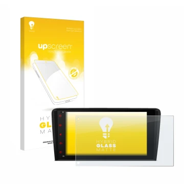 Vorderseite einer Produktverpackung mit dem Markenlogo upscreen. Daneben ist das Gerät Xtrons PSA80A3AL mit dem zugehörigen Di