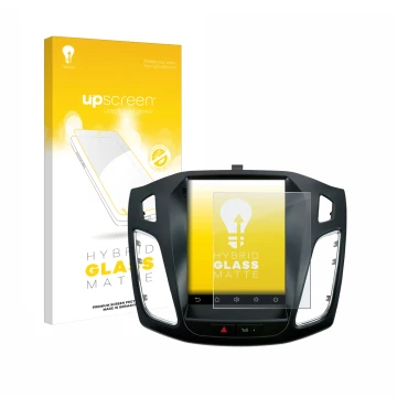 Vorderseite einer Produktverpackung mit dem Markenlogo upscreen. Daneben ist das Gerät Isudar Ford/Focus MK3 2012–2019 mit dem