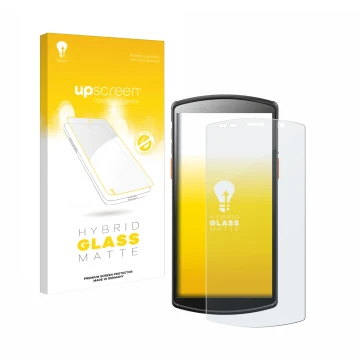 Vorderseite einer Produktverpackung mit dem Markenlogo upscreen. Daneben ist das Gerät Urovo DT50 5,7