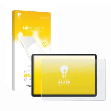 Vorderseite einer Produktverpackung mit dem Markenlogo upscreen. Daneben ist das Gerät Huawei MatePad 11.5