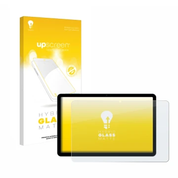 Vorderseite einer Produktverpackung mit dem Markenlogo upscreen. Daneben ist das Gerät Doogee T30 Pro mit dem zugehörigen Disp