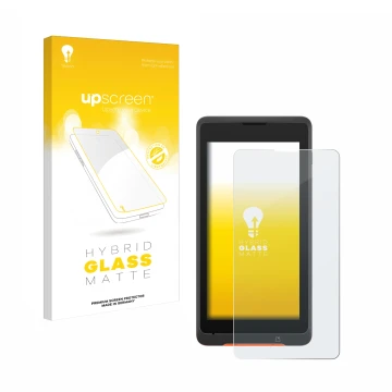 Vorderseite einer Produktverpackung mit dem Markenlogo upscreen. Daneben ist das Gerät Sunmi P2 Lite SE mit dem zugehörigen Di