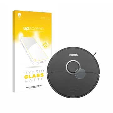 Vorderseite einer Produktverpackung mit dem Markenlogo upscreen. Daneben ist das Gerät Roborock S8 Lidar Sensor (nur weißes Mo