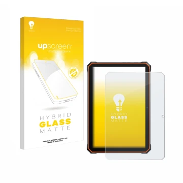 Vorderseite einer Produktverpackung mit dem Markenlogo upscreen. Daneben ist das Gerät Blackview Active 6 mit dem zugehörigen 