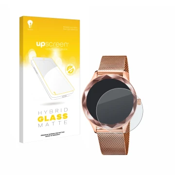 Vorderseite einer Produktverpackung mit dem Markenlogo upscreen. Daneben ist das Gerät Lotus SMARTIME 50036/1 mit dem zugehöri
