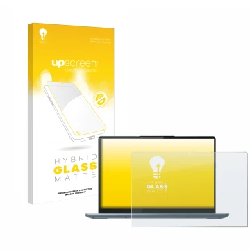 Vorderseite einer Produktverpackung mit dem Markenlogo upscreen. Daneben ist das Gerät Lenovo IdeaPad Flex 5 14