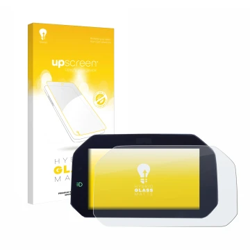 Vorderseite einer Produktverpackung mit dem Markenlogo upscreen. Daneben ist das Gerät BMW R 1300 GS TFT 6.5