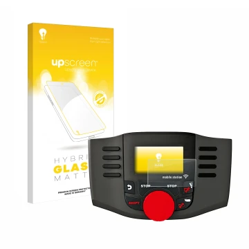 Vorderseite einer Produktverpackung mit dem Markenlogo upscreen. Daneben ist das Gerät Märklin Mobile Station WLAN 60667 mit d