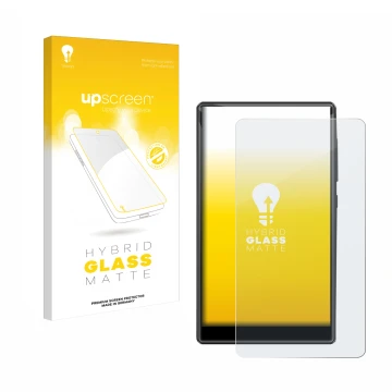 Vorderseite einer Produktverpackung mit dem Markenlogo upscreen. Daneben ist das Gerät innioasis G1-80G mit dem zugehörigen Di