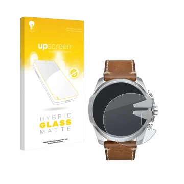 Vorderseite einer Produktverpackung mit dem Markenlogo upscreen. Daneben ist das Gerät Diesel Mega Chief mit dem zugehörigen D