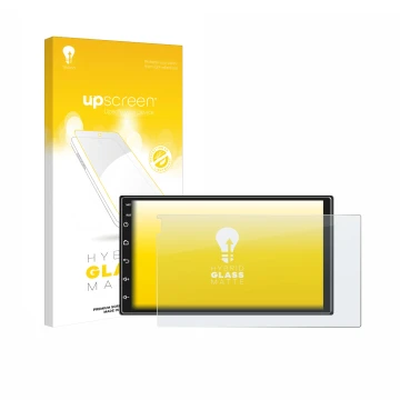 Vorderseite einer Produktverpackung mit dem Markenlogo upscreen. Daneben ist das Gerät Ankeway Car Radio 7