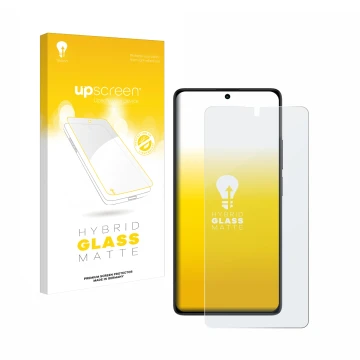 Vorderseite einer Produktverpackung mit dem Markenlogo upscreen. Daneben ist das Gerät Xiaomi Redmi Note 13 5G mit dem zugehör