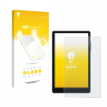 Vorderseite einer Produktverpackung mit dem Markenlogo upscreen. Daneben ist das Gerät Keystone 3 Pro mit dem zugehörigen Disp