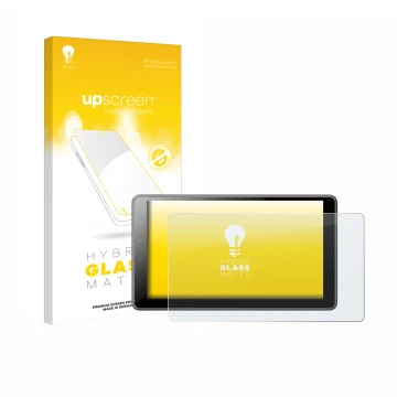 Vorderseite einer Produktverpackung mit dem Markenlogo upscreen. Daneben ist das Gerät Pioneer SPH-EVO950DAB mit dem zugehörig