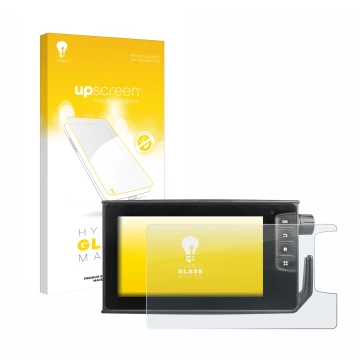 Vorderseite einer Produktverpackung mit dem Markenlogo upscreen. Daneben ist das Gerät Valtra SmartTouch Terminal mit dem zuge