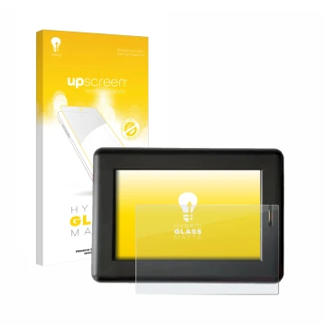 Vorderseite einer Produktverpackung mit dem Markenlogo upscreen. Daneben ist das Gerät XC Tracer Maxx II mit dem zugehörigen D