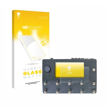 Vorderseite einer Produktverpackung mit dem Markenlogo upscreen. Daneben ist das Gerät Neural DSP Quad Cortex mit dem zugehöri