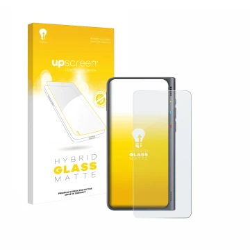 Vorderseite einer Produktverpackung mit dem Markenlogo upscreen. Daneben ist das Gerät Timekettle Fluentalk T1 mit dem zugehör