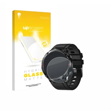 Vorderseite einer Produktverpackung mit dem Markenlogo upscreen. Daneben ist das Gerät LIGE Smartwatch 1.6
