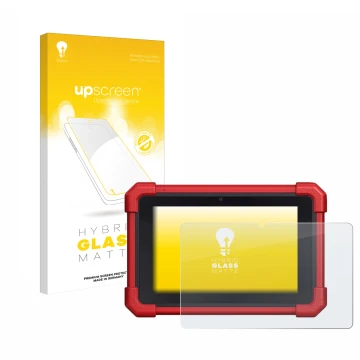 Vorderseite einer Produktverpackung mit dem Markenlogo upscreen. Daneben ist das Gerät Launch MOT IV (4) mit dem zugehörigen D