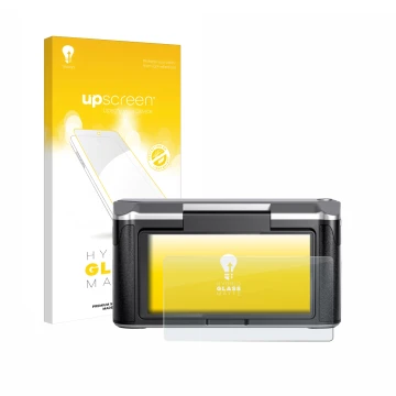 Vorderseite einer Produktverpackung mit dem Markenlogo upscreen. Daneben ist das Gerät Revopoint Miraco mit dem zugehörigen Di