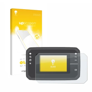 Vorderseite einer Produktverpackung mit dem Markenlogo upscreen. Daneben ist das Gerät Honda CB650R TFT Display mit dem zugehö