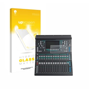Vorderseite einer Produktverpackung mit dem Markenlogo upscreen. Daneben ist das Gerät Allen&Heat SQ5 mit dem zugehörigen Disp