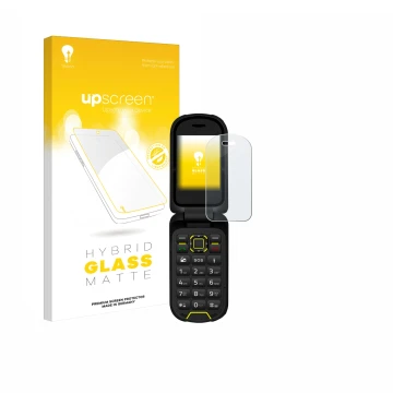 Vorderseite einer Produktverpackung mit dem Markenlogo upscreen. Daneben ist das Gerät Hammer Bow LTE mit dem zugehörigen Disp