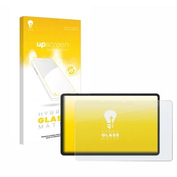 Vorderseite einer Produktverpackung mit dem Markenlogo upscreen. Daneben ist das Gerät TCL NxtPaper 14 Pro mit dem zugehörigen